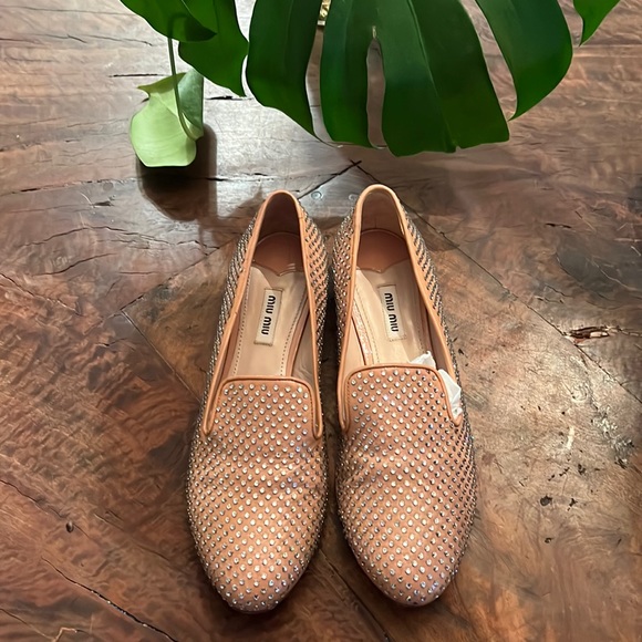 Miu Miu crystal embellished loafer - Picture 2 of 3